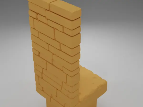 Tall Angle Stairs Down - Ramparts & Ruins - Dungeon Blocks
