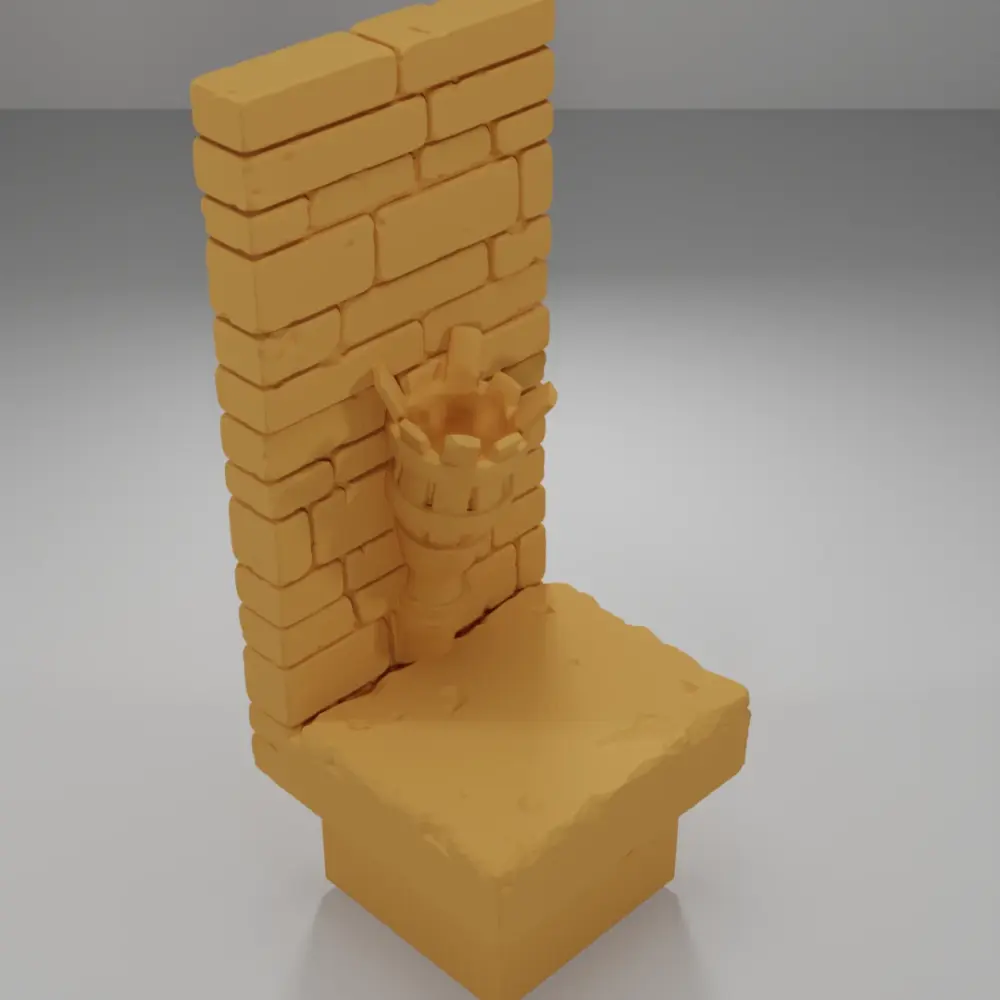 Tall Light Unlit - Ramparts & Ruins - Dungeon Blocks