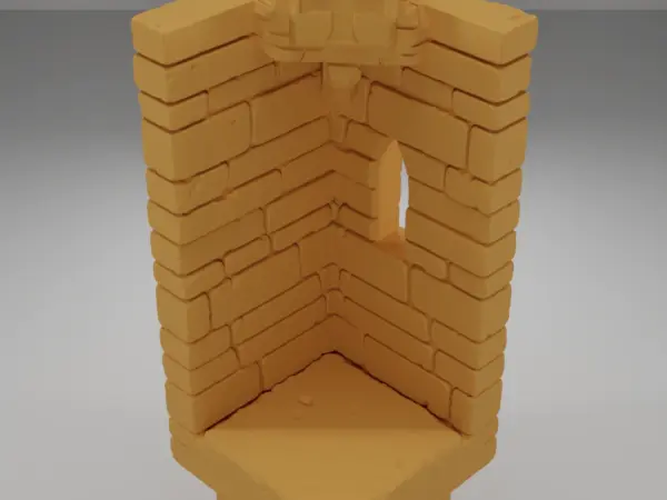 Tall Angle Stairs Down - Ramparts & Ruins - Dungeon Blocks