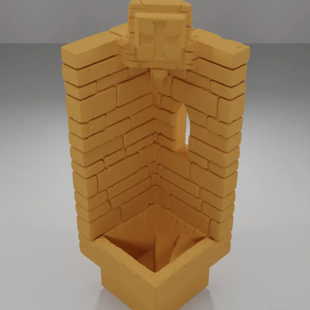 Tall Angle Stairs Down - Ramparts & Ruins - Dungeon Blocks