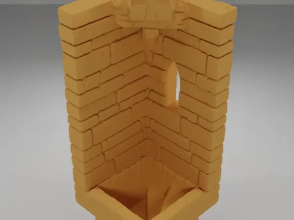 Tall Angle Stairs Down - Ramparts & Ruins - Dungeon Blocks