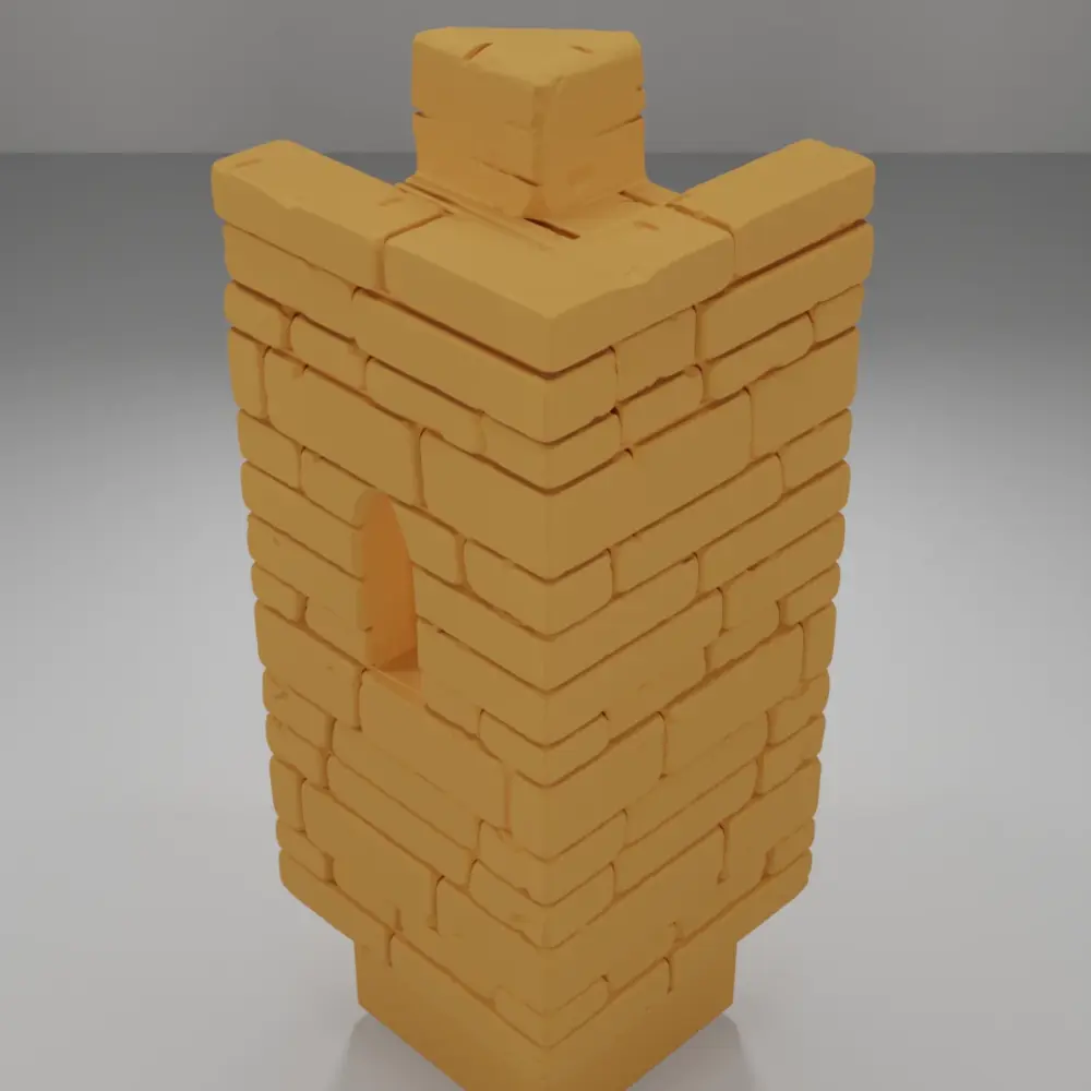 Tall Angle Stairs Down - Ramparts & Ruins - Dungeon Blocks
