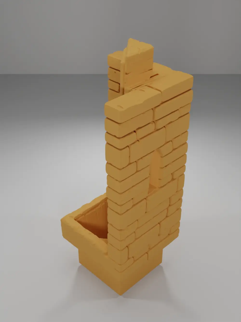 Tall Angle Stairs Down - Ramparts & Ruins - Dungeon Blocks