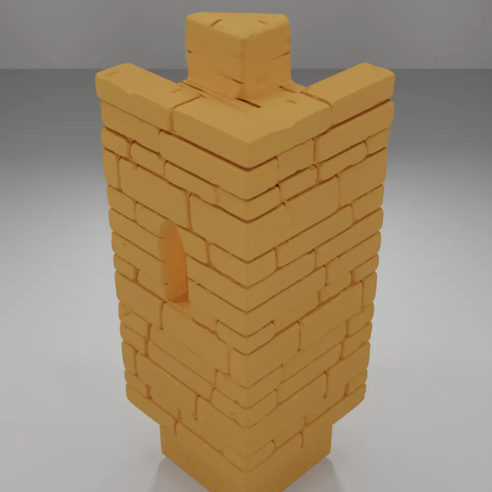 Tall Angle Ladder Down - Ramparts & Ruins - Dungeon Blocks