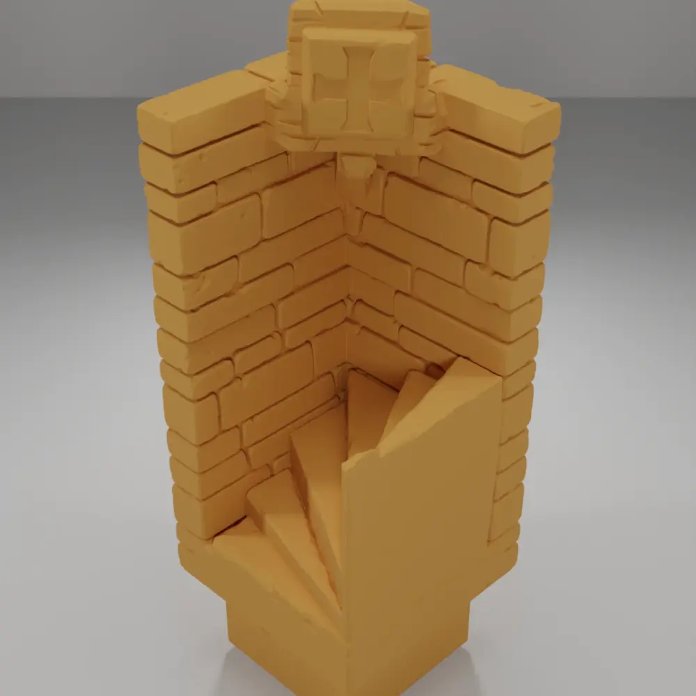 Tall Angle Stairs 1 - Ramparts & Ruins - Dungeon Blocks