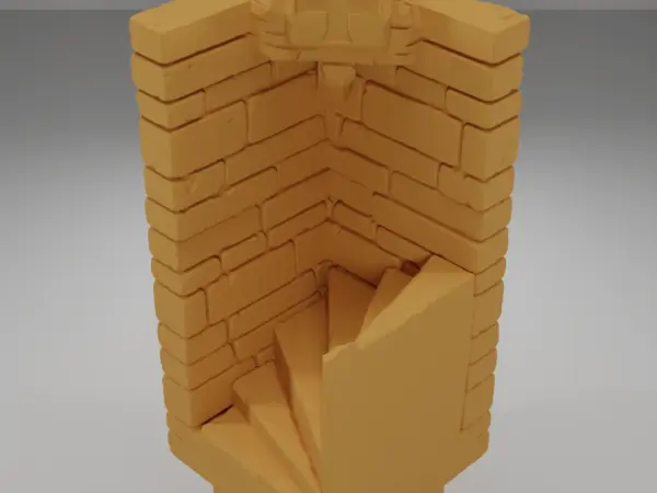 Tall Beveled Angle Arch Right - Ramparts & Ruins - Dungeon Blocks