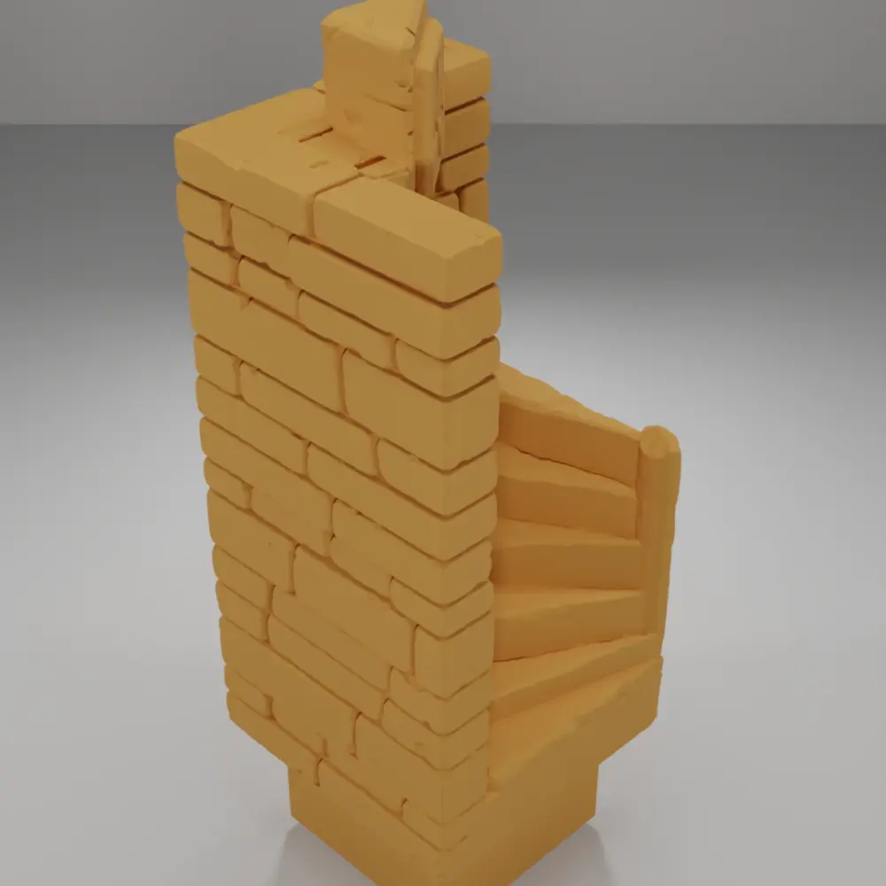 Tall Angle Stairs 1 - Ramparts & Ruins - Dungeon Blocks
