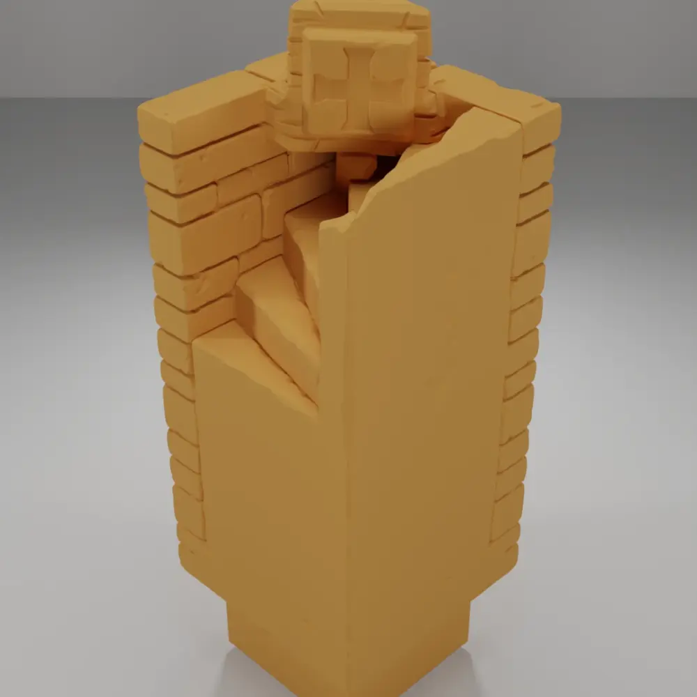 Tall Angle Stairs 2 - Ramparts & Ruins - Dungeon Blocks