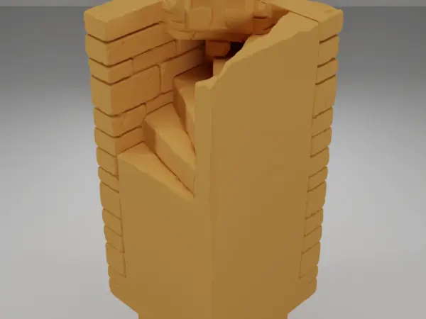 Tall Arch Broken - Ramparts & Ruins - Dungeon Blocks