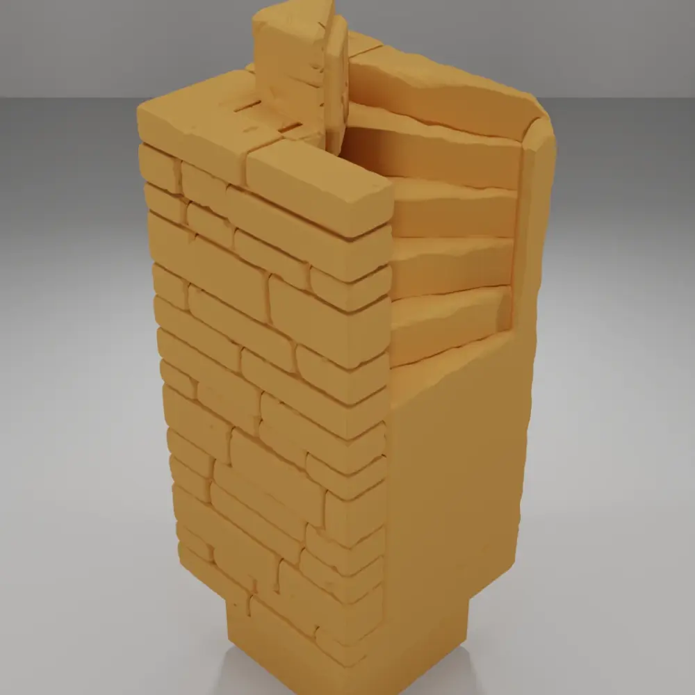 Tall Angle Stairs 2 - Ramparts & Ruins - Dungeon Blocks
