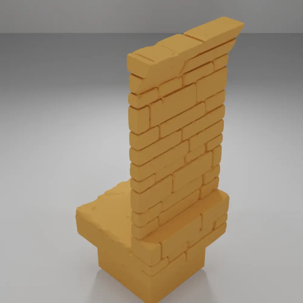 Tall Beveled Wall - Ramparts & Ruins - Dungeon Blocks
