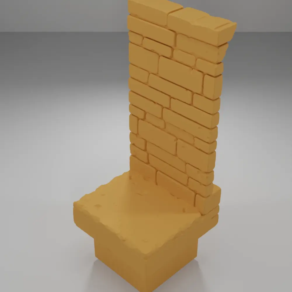 Tall Beveled Wall - Ramparts & Ruins - Dungeon Blocks
