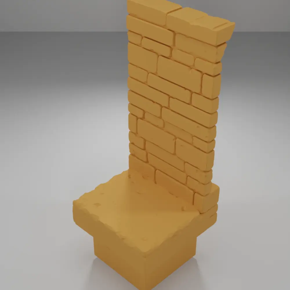 Tall Beveled Flag - Ramparts & Ruins - Dungeon Blocks