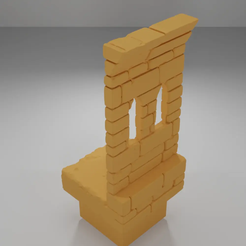 Tall Beveled Window - Ramparts & Ruins - Dungeon Blocks
