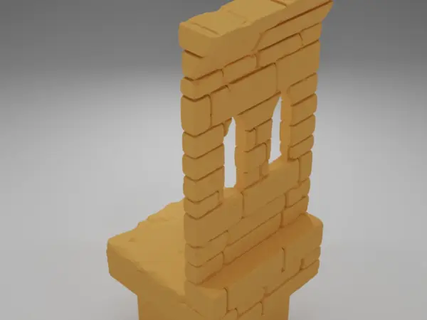 Tall Beveled Angle Arch Right - Ramparts & Ruins - Dungeon Blocks