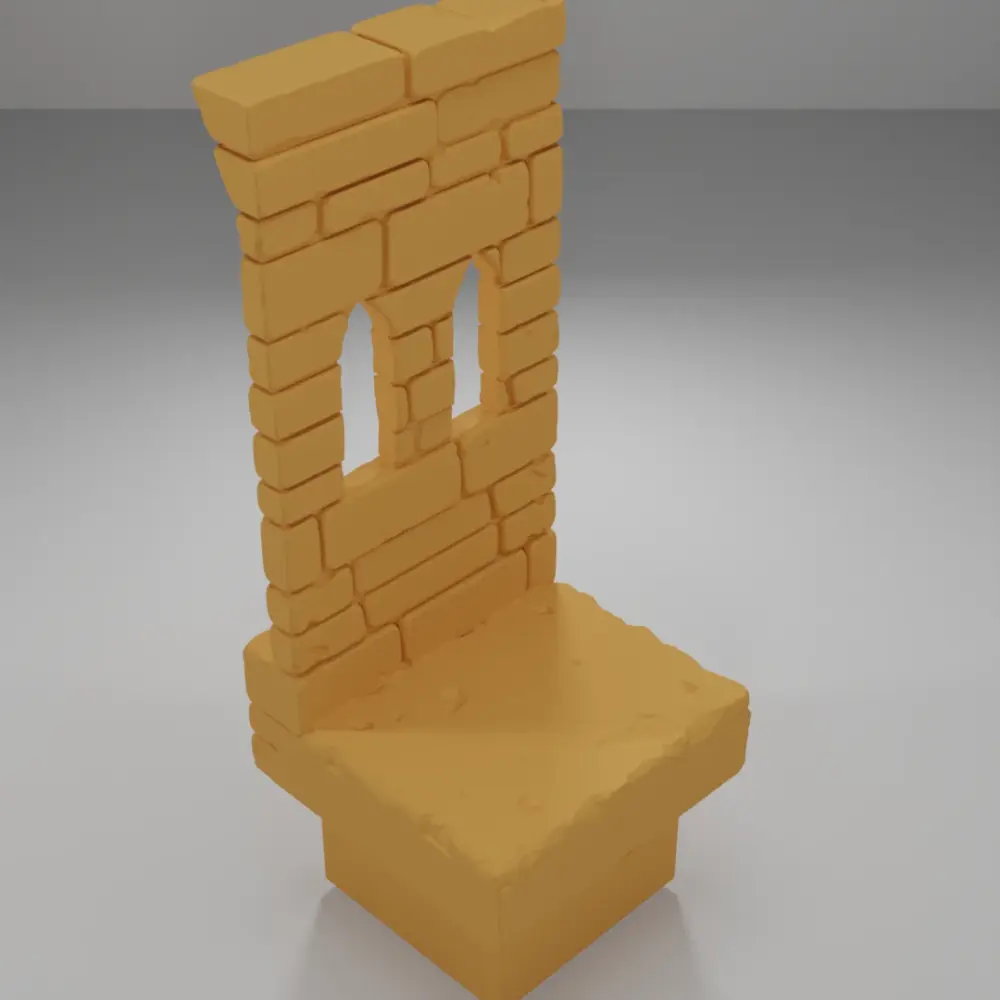 Tall Beveled Window - Ramparts & Ruins - Dungeon Blocks