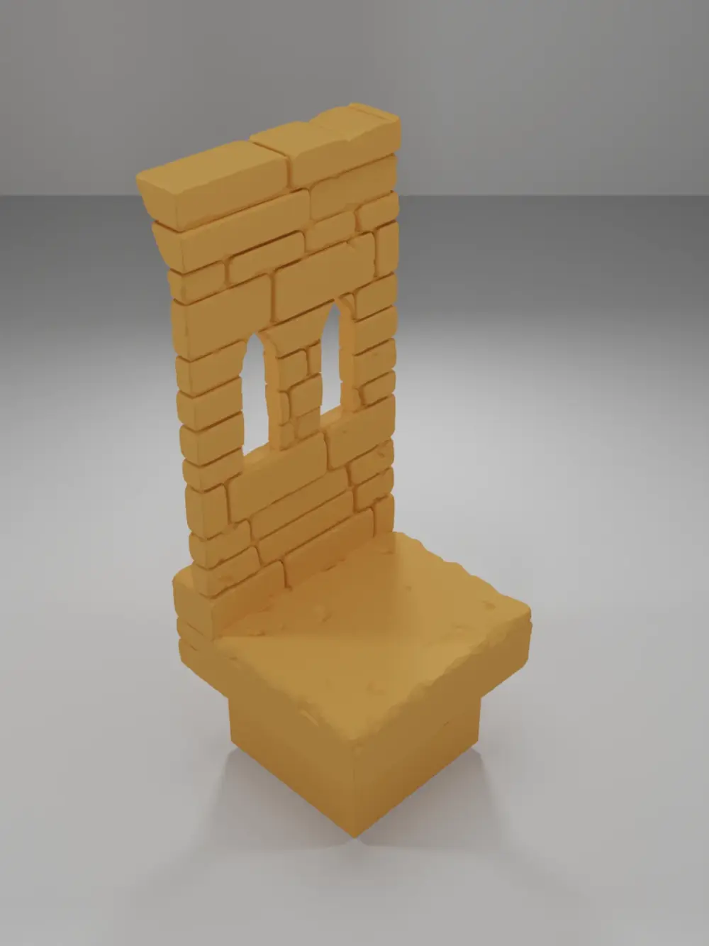 Tall Beveled Window - Ramparts & Ruins - Dungeon Blocks
