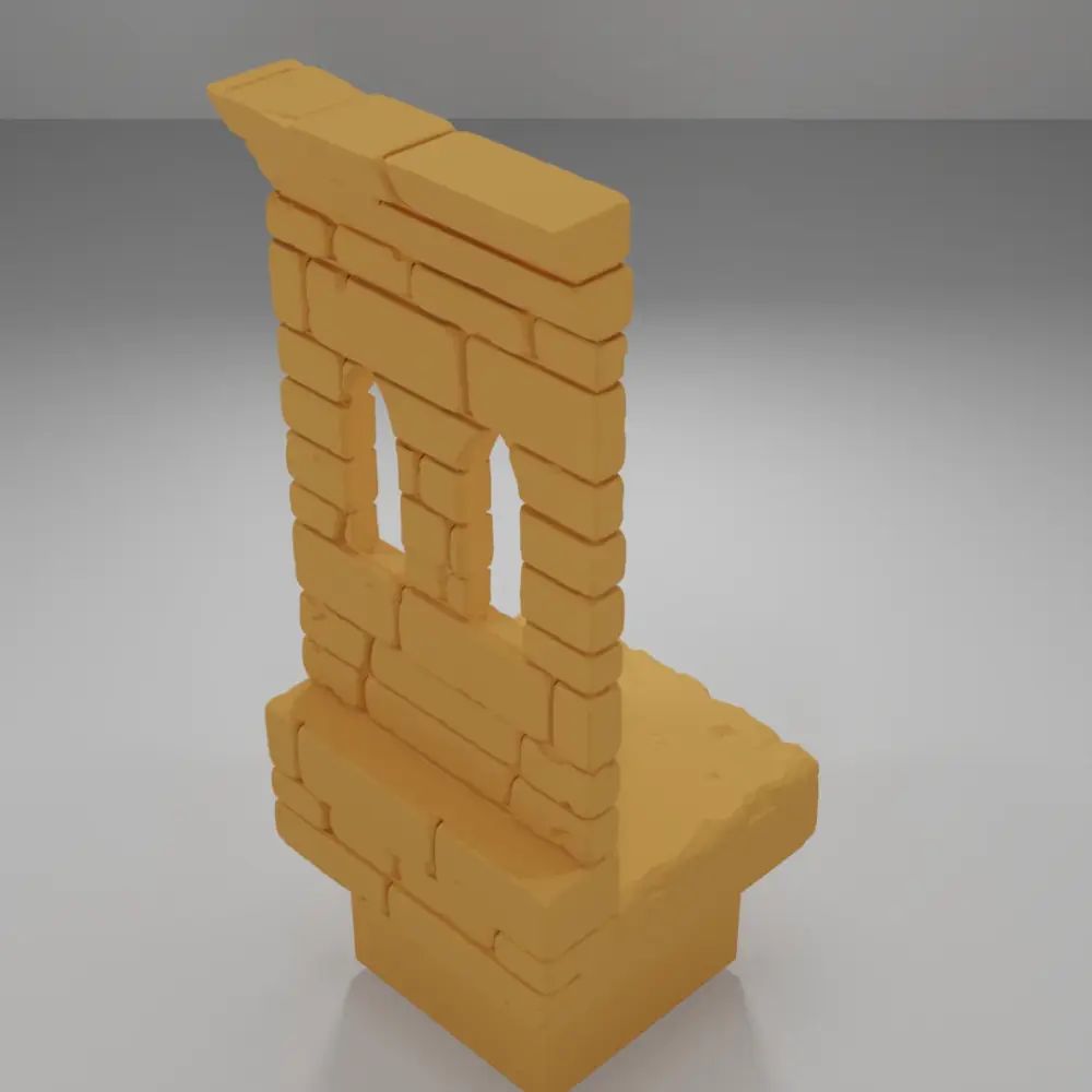 Tall Beveled Window - Ramparts & Ruins - Dungeon Blocks