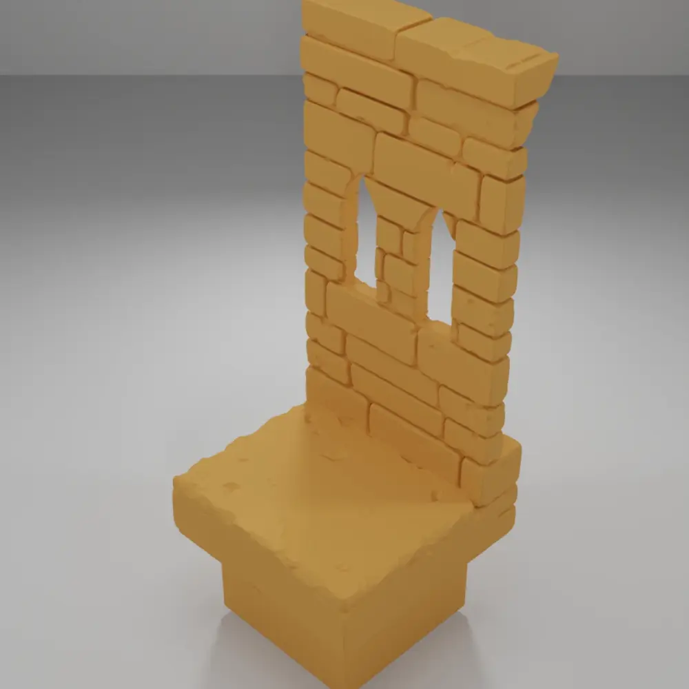 Tall Beveled Window - Ramparts & Ruins - Dungeon Blocks