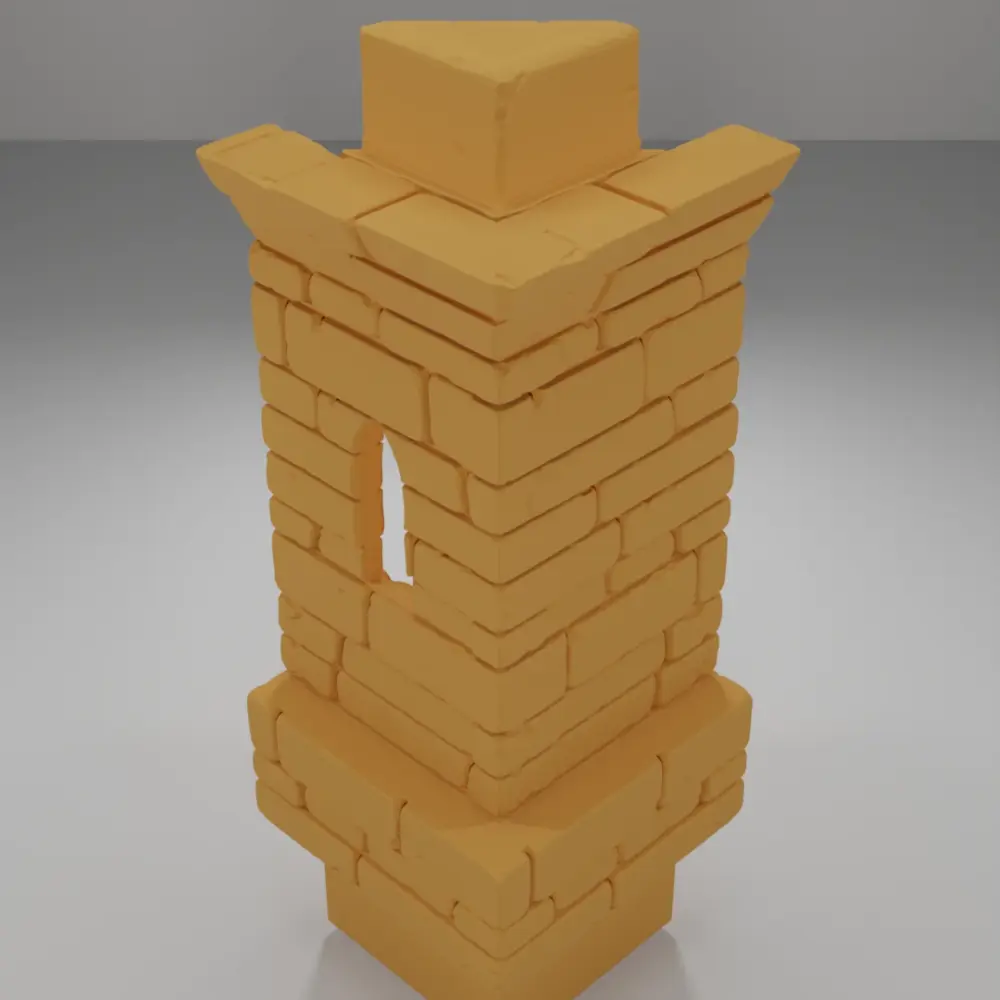 Tall Beveled Angle Window - Ramparts & Ruins - Dungeon Blocks