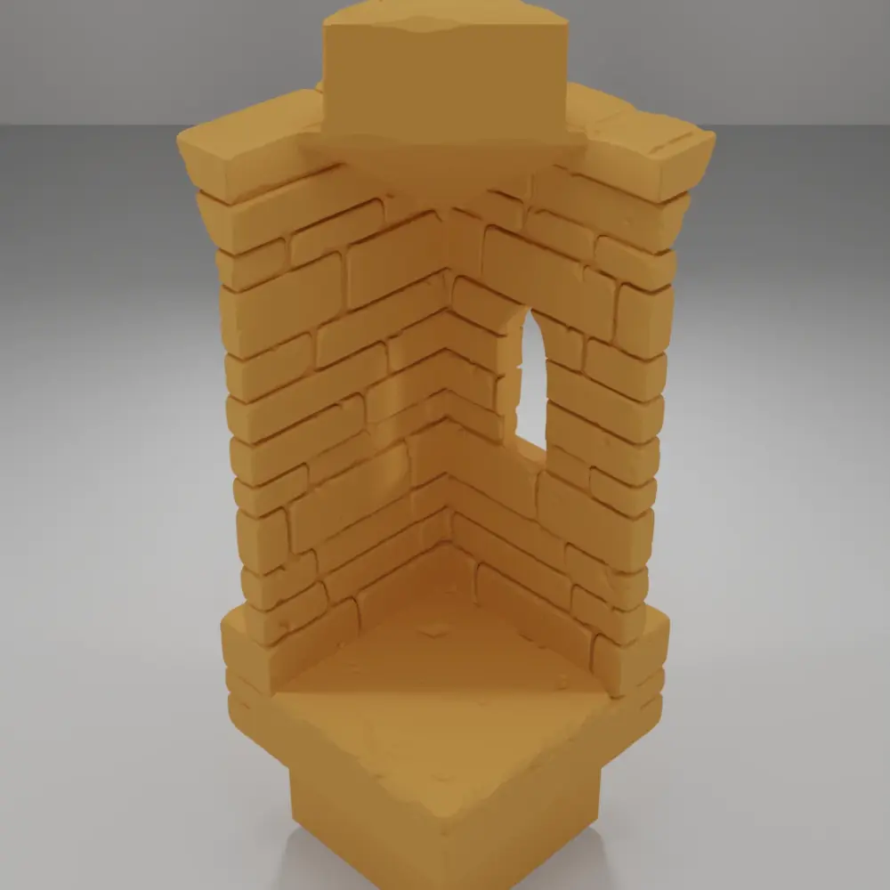 Tall Beveled Angle Window - Ramparts & Ruins - Dungeon Blocks