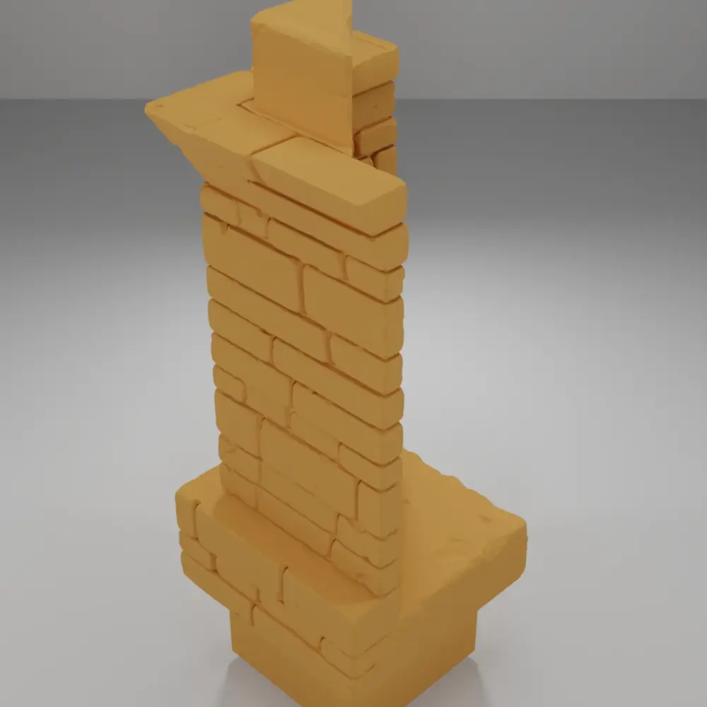 Tall Beveled Angle Window - Ramparts & Ruins - Dungeon Blocks
