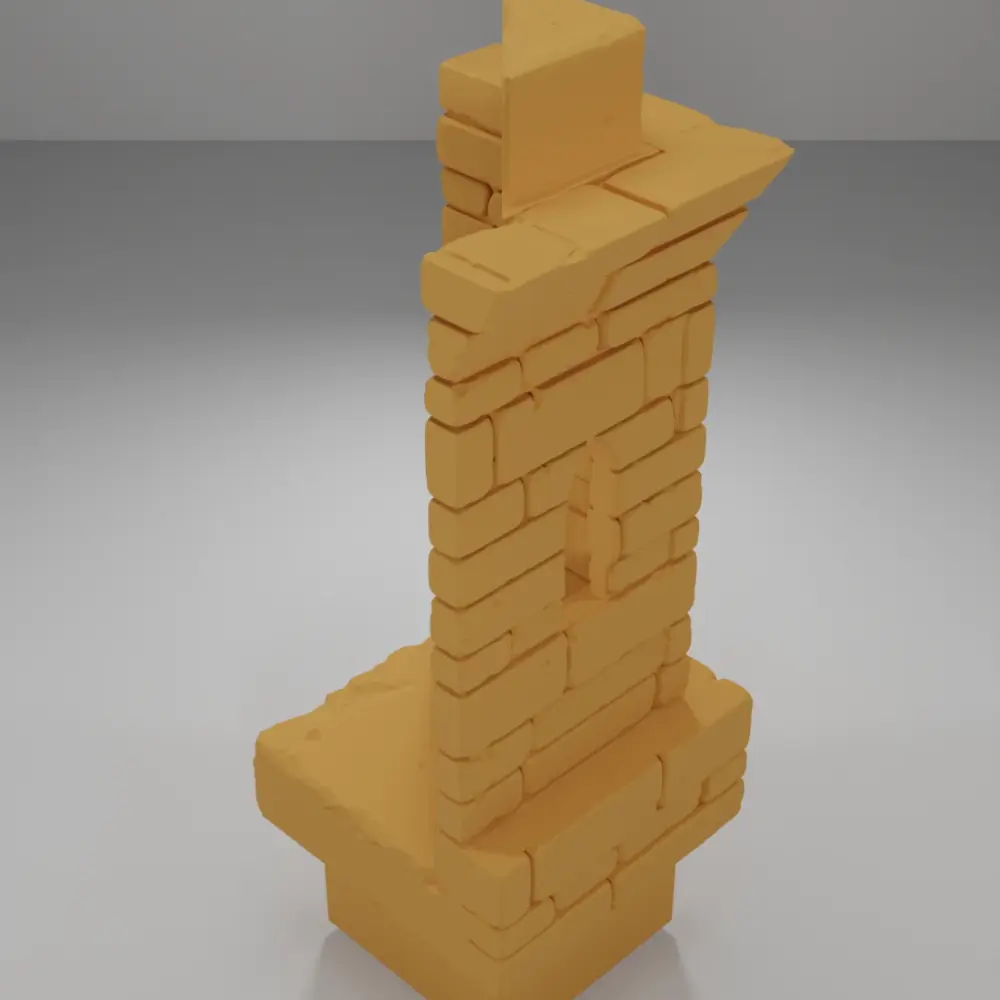 Tall Beveled Angle Window - Ramparts & Ruins - Dungeon Blocks