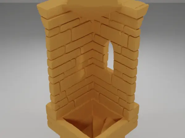 Tall Beveled Angle Arch Right - Ramparts & Ruins - Dungeon Blocks