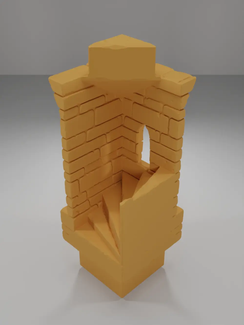 Tall Beveled Angle Stairs 1 - Ramparts & Ruins - Dungeon Blocks