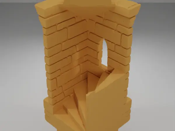 Tall Beveled Angle Arch Right - Ramparts & Ruins - Dungeon Blocks