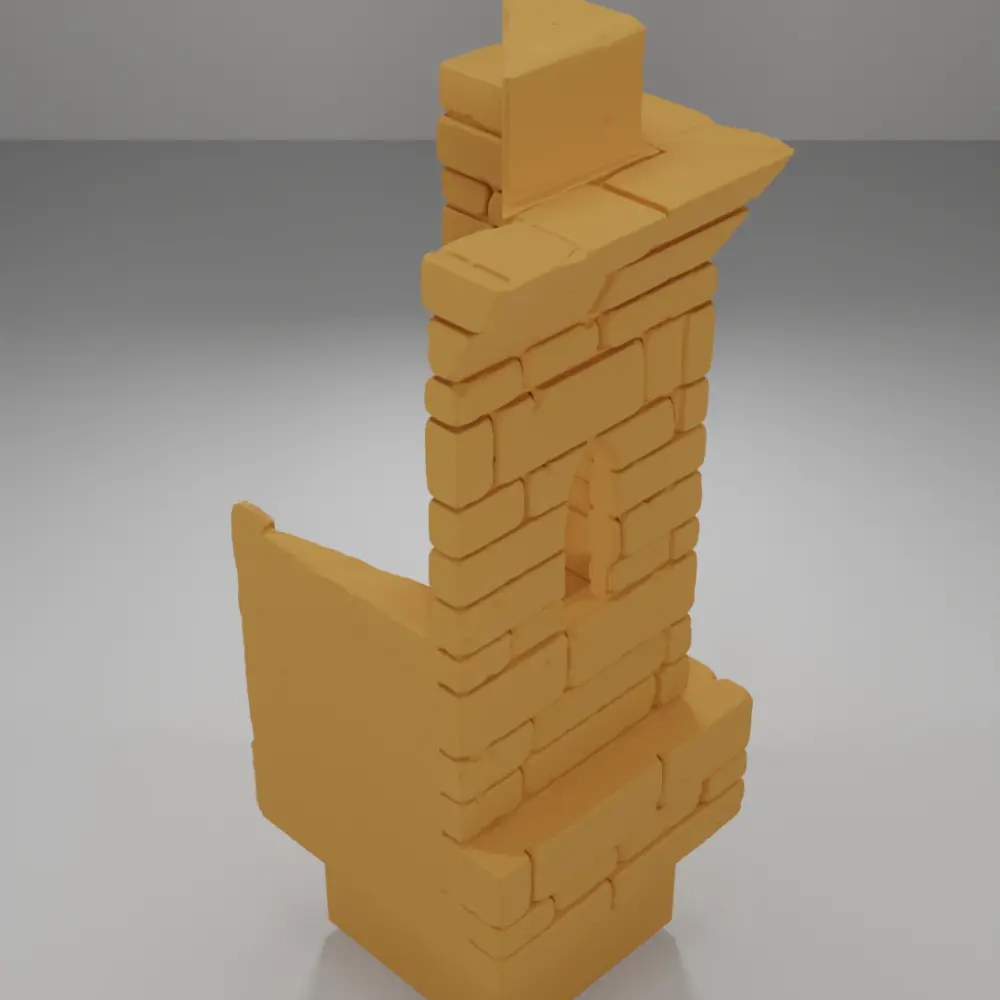 Tall Beveled Angle Stairs 1 - Ramparts & Ruins - Dungeon Blocks