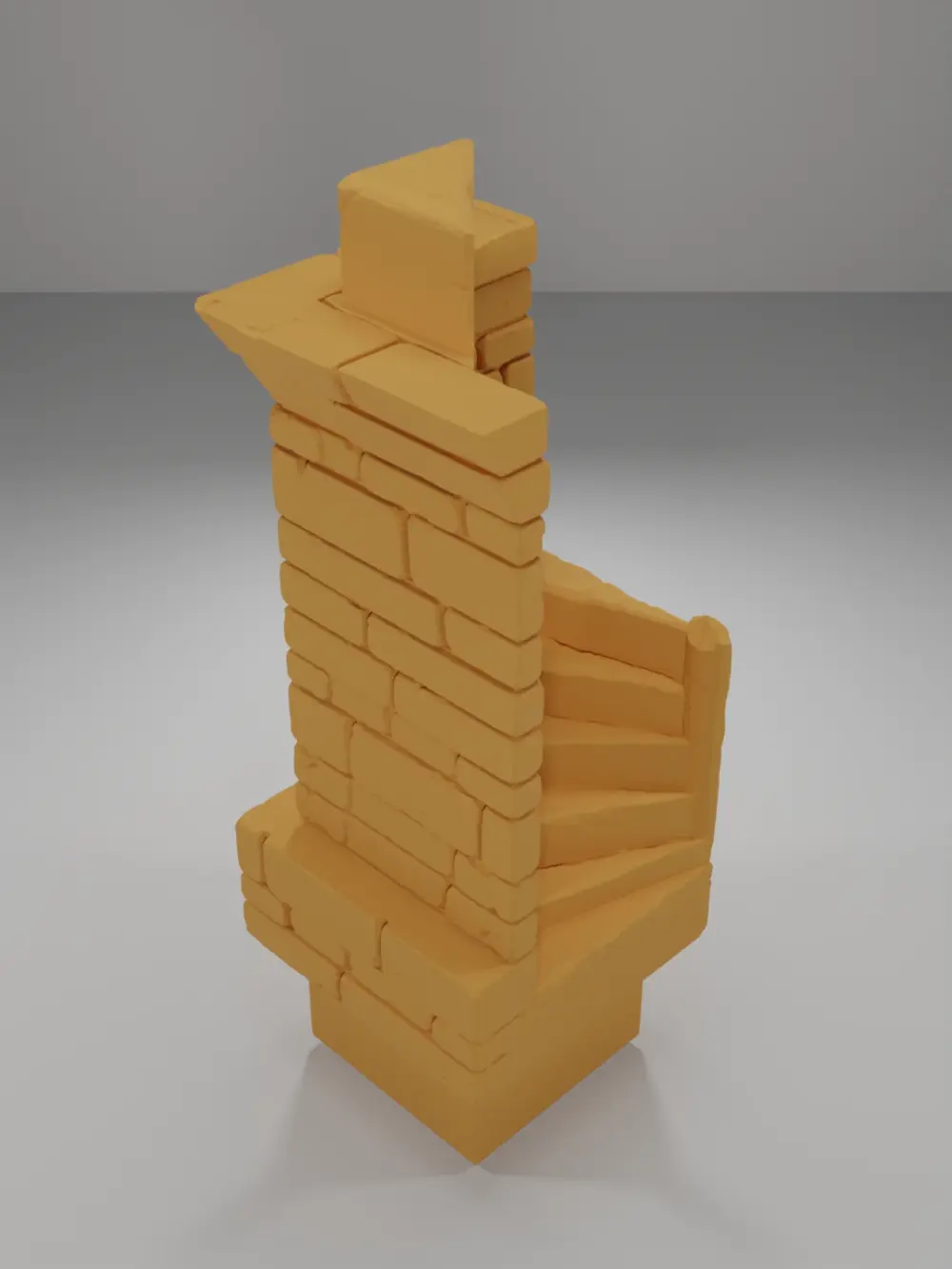 Tall Beveled Angle Stairs 1 - Ramparts & Ruins - Dungeon Blocks