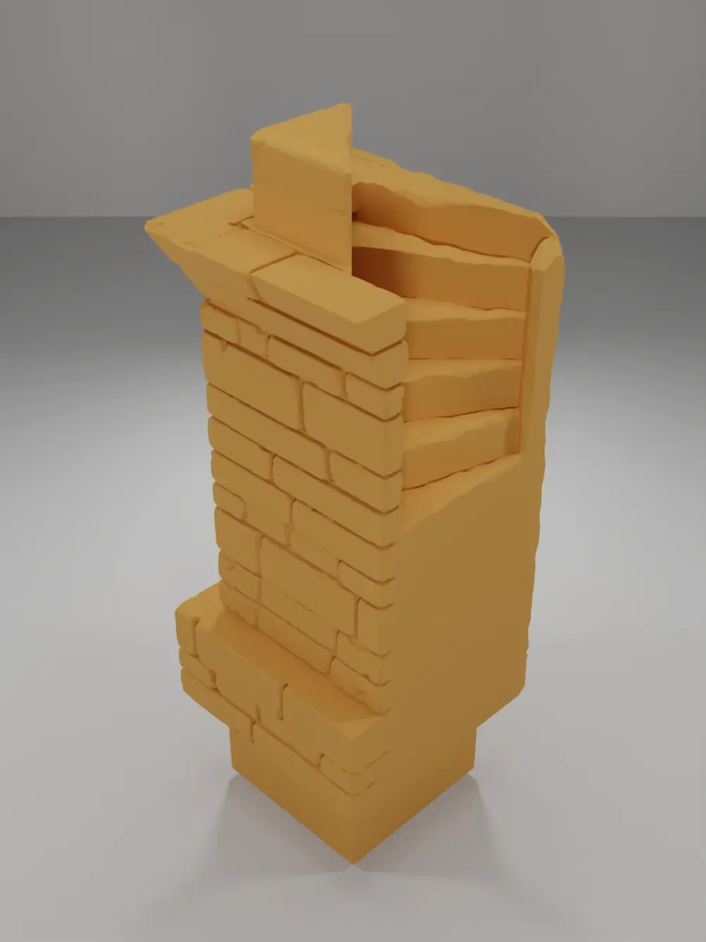 Tall Beveled Angle Stairs 2 - Ramparts & Ruins - Dungeon Blocks