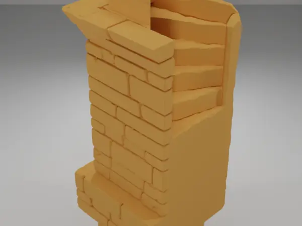 Tall Beveled Angle Arch Right - Ramparts & Ruins - Dungeon Blocks