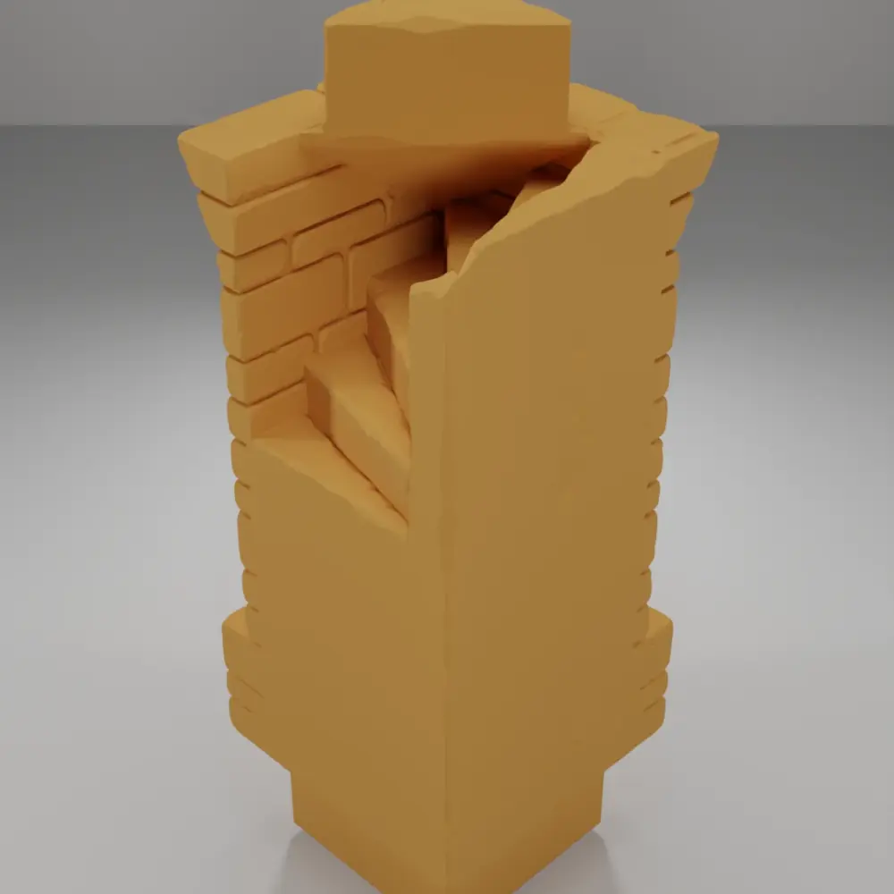 Tall Beveled Angle Stairs 2 - Ramparts & Ruins - Dungeon Blocks