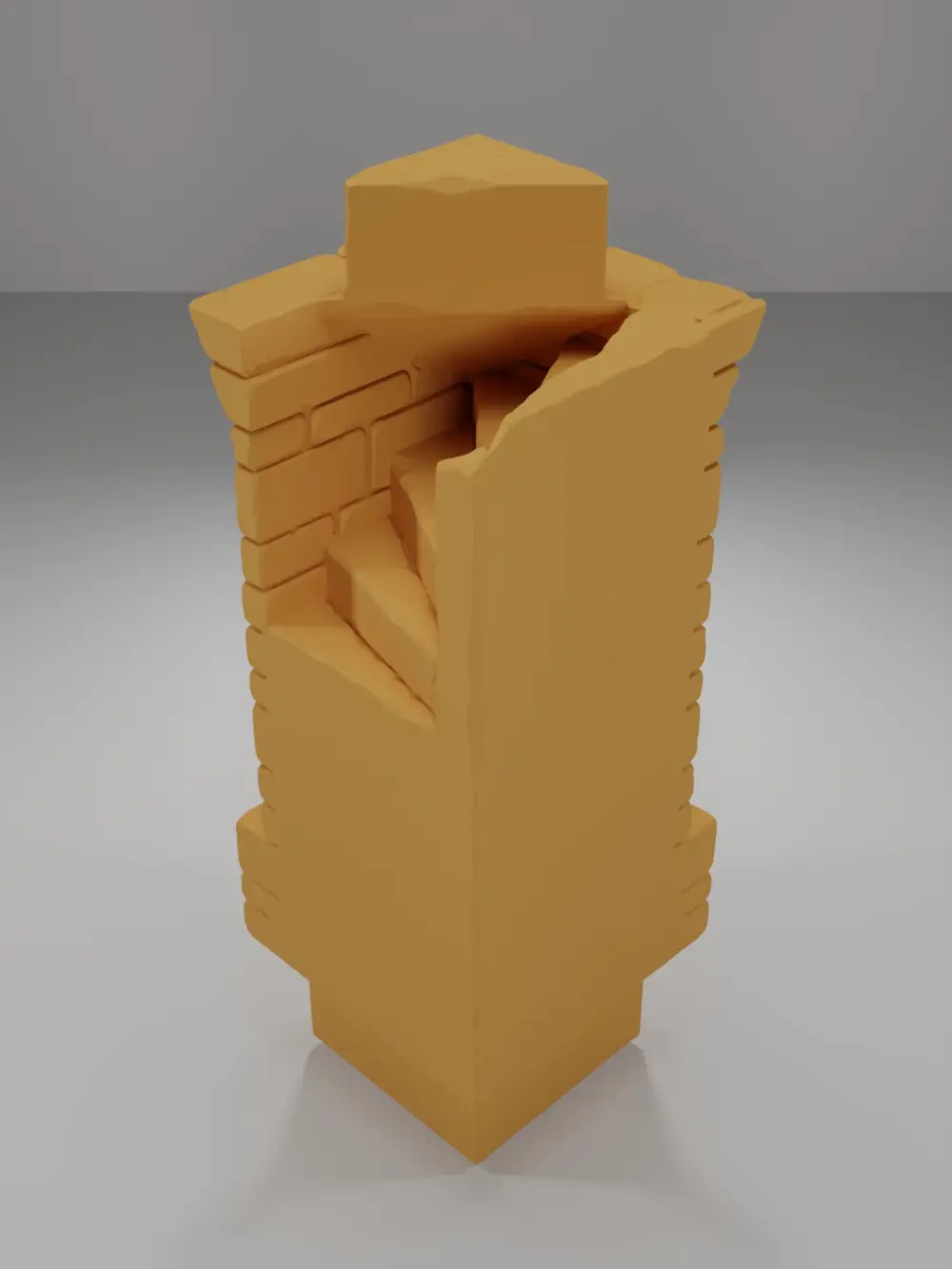 Tall Beveled Angle Stairs 2 - Ramparts & Ruins - Dungeon Blocks