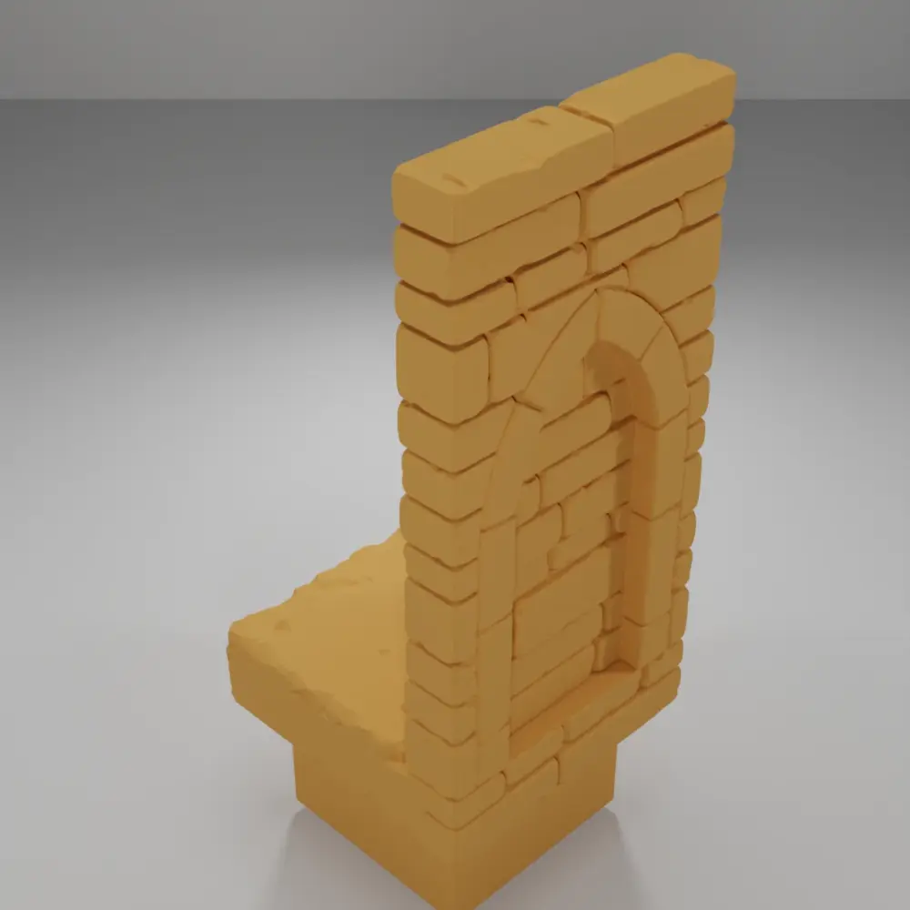 Tall Arch Wall - Ramparts & Ruins - Dungeon Blocks