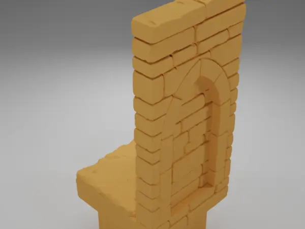 Tall Beveled Angle Arch Right - Ramparts & Ruins - Dungeon Blocks