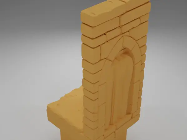 Tall Beveled Angle Arch Right - Ramparts & Ruins - Dungeon Blocks