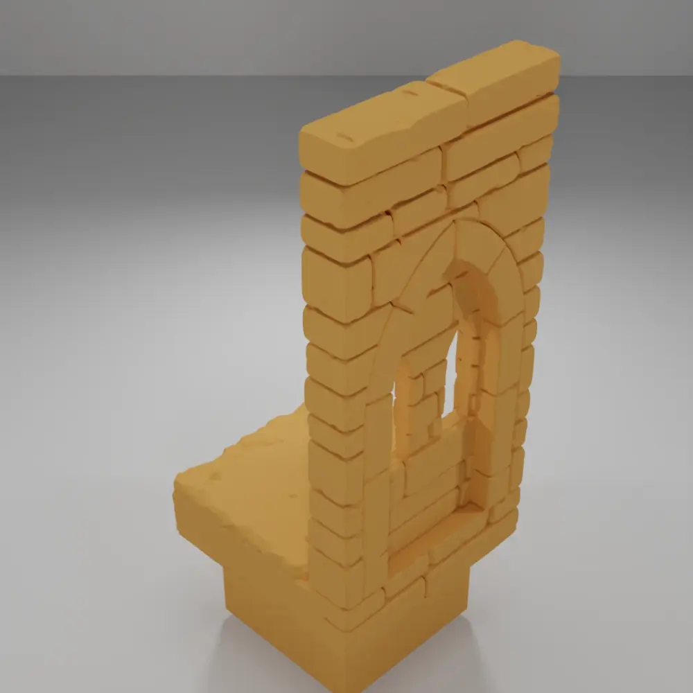 Tall Arch Window - Ramparts & Ruins - Dungeon Blocks