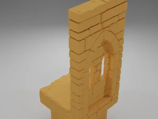 Tall Beveled Angle Arch Right - Ramparts & Ruins - Dungeon Blocks
