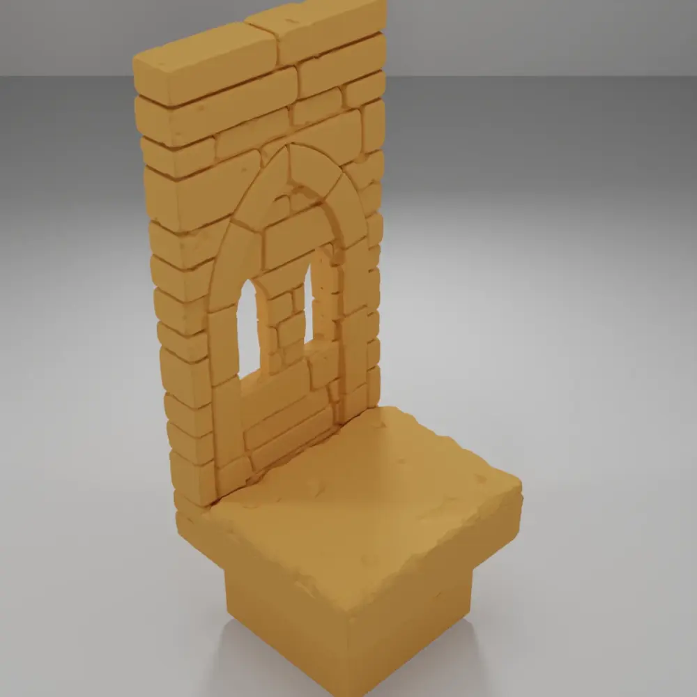 Tall Arch Window - Ramparts & Ruins - Dungeon Blocks