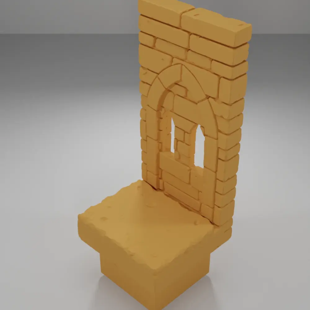 Tall Arch Window - Ramparts & Ruins - Dungeon Blocks