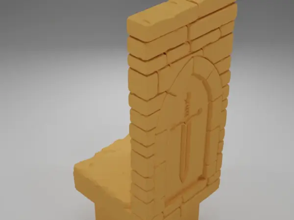 Tall Beveled Angle Arch Right - Ramparts & Ruins - Dungeon Blocks