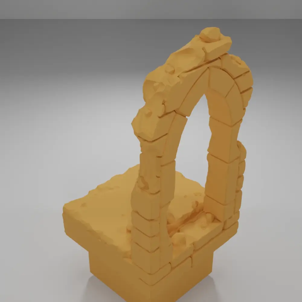 Tall Arch Broken - Ramparts & Ruins - Dungeon Blocks