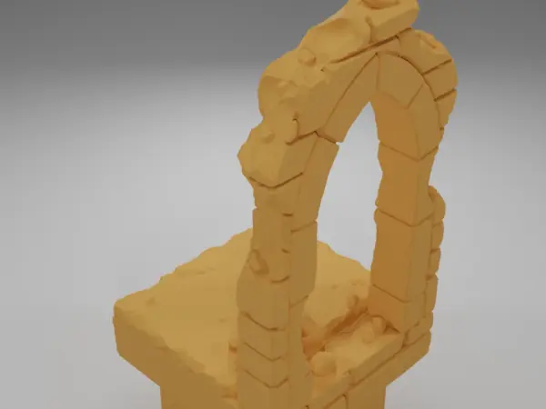 Ruined Tall Wall - Ramparts & Ruins - Dungeon Blocks