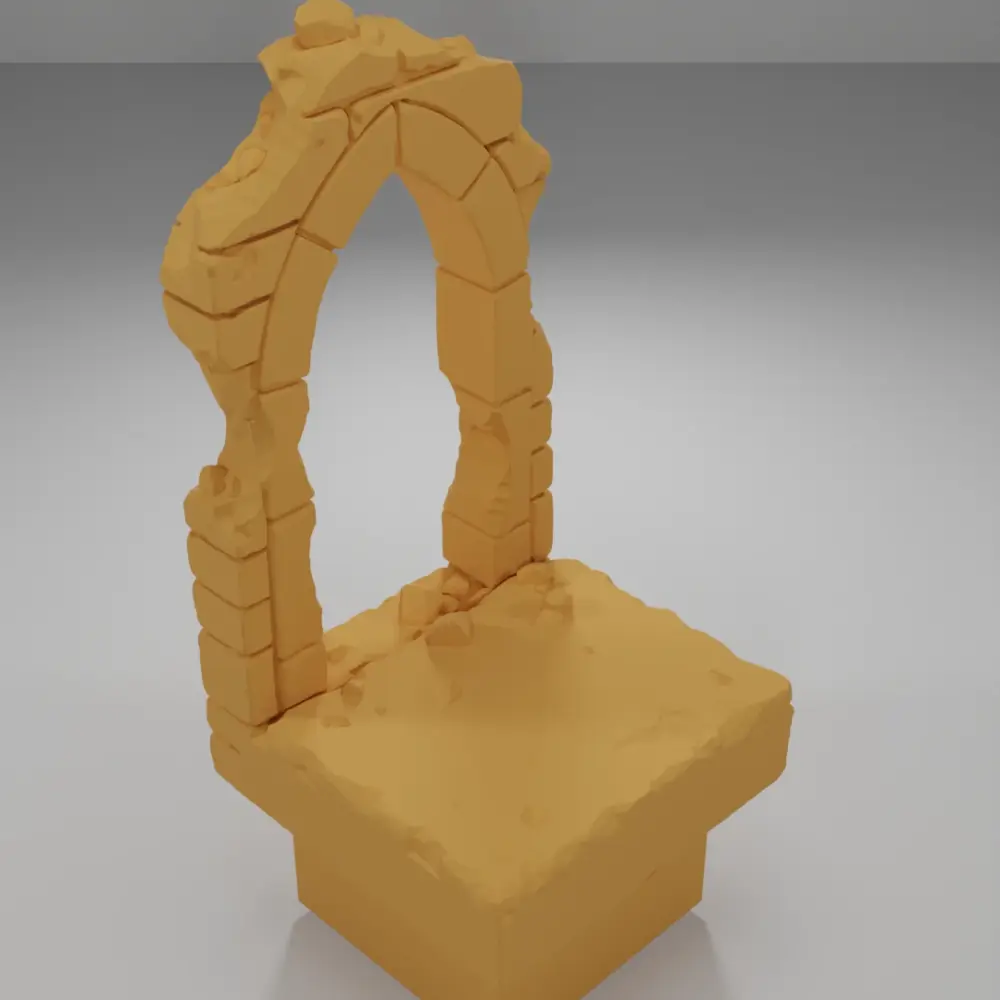 Tall Arch Broken - Ramparts & Ruins - Dungeon Blocks