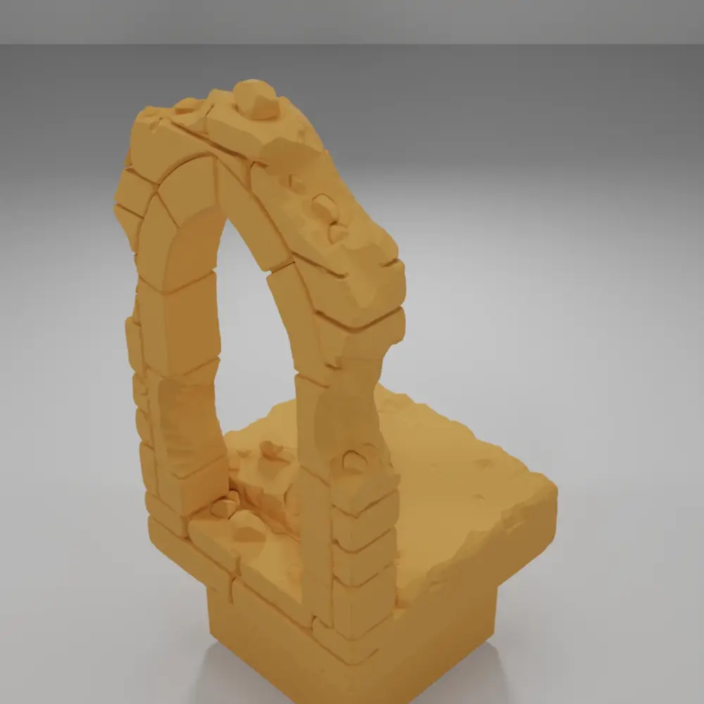 Tall Arch Broken - Ramparts & Ruins - Dungeon Blocks
