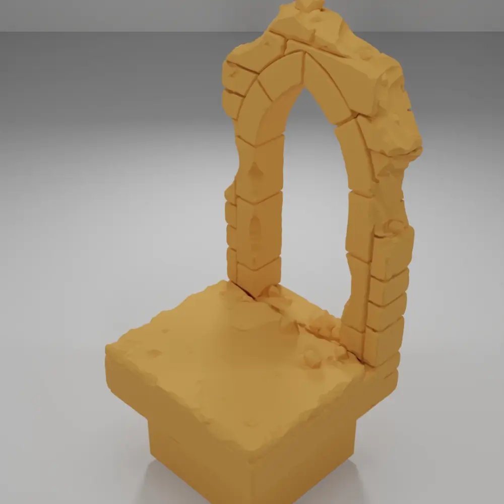 Tall Arch Broken - Ramparts & Ruins - Dungeon Blocks