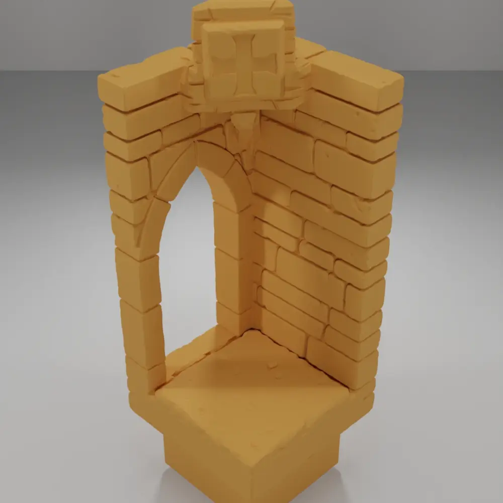 Tall Angle Arch Right - Ramparts & Ruins - Dungeon Blocks